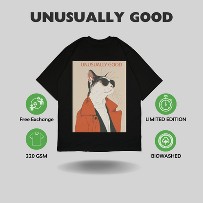 Unusually Good Cat Oversized T-Shirt