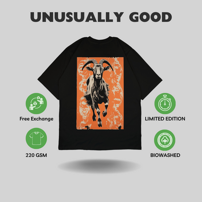 Goaty Art Oversized T-Shirt