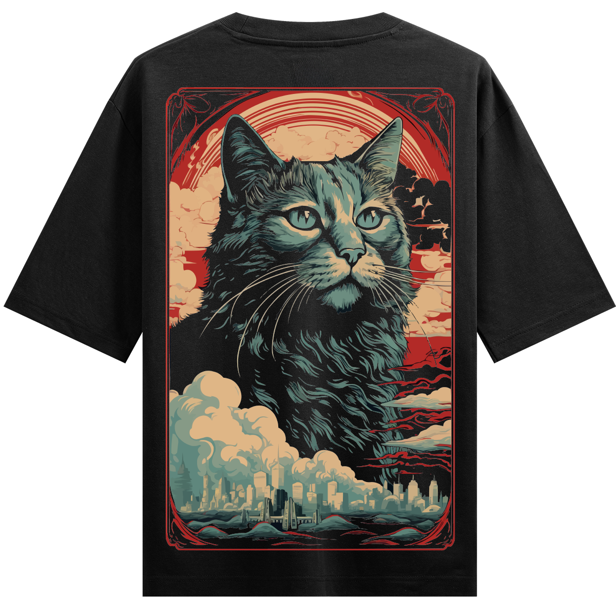 AI Cat Oversized T-Shirt