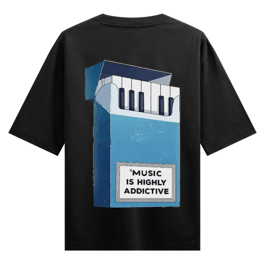 Music Is Addictive Oversized T-Shirt