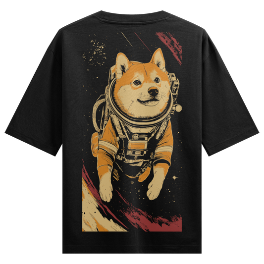 PRDGY SHIBA Back Print Oversized T-Shirt