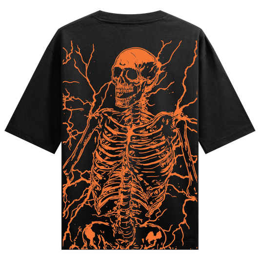 Prdgy Lightning Skeleton Oversized T-shirt