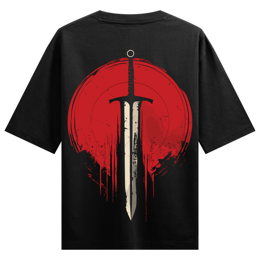 Prdgy  Red Katana Oversized T-shirt