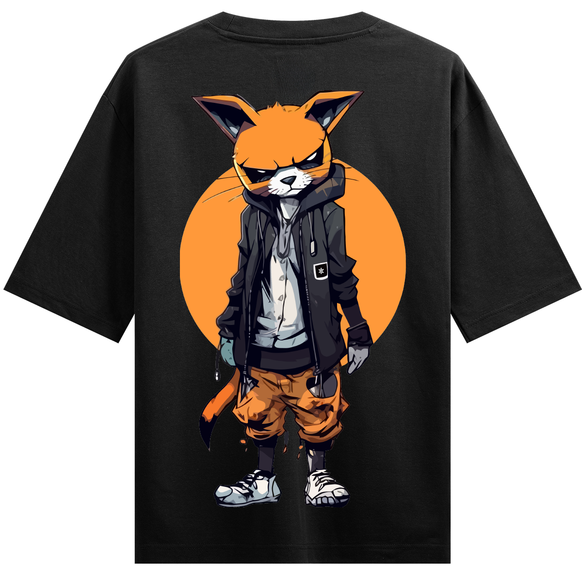 PRDGY Street Smart Cat Oversized T Shirt