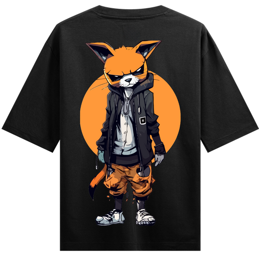 PRDGY Street Smart Cat Oversized T Shirt