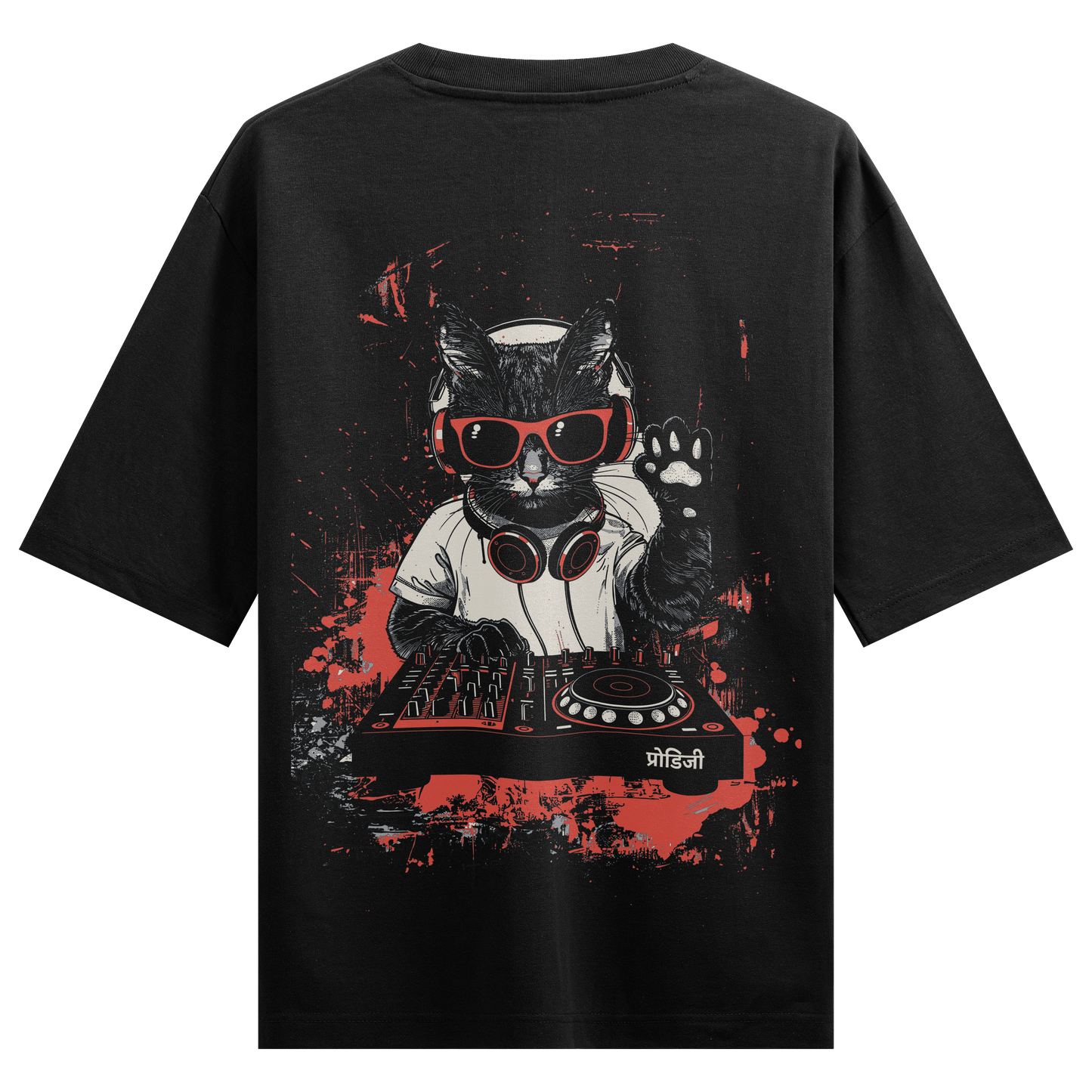 DJ Billa Back Print  Oversized T-Shirt