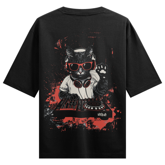 DJ Billa Back Print  Oversized T-Shirt