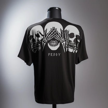 Mahatma Skulls Oversized T-Shirt - PRDGY