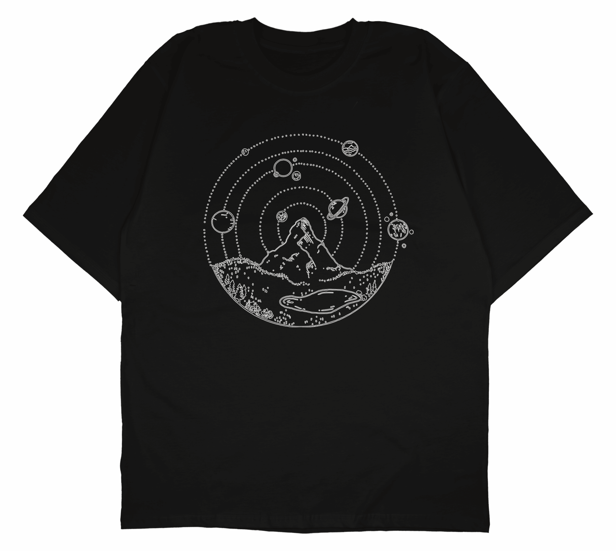 Mountain Is The Universe Essential Oversized Tshirt – PRDGY