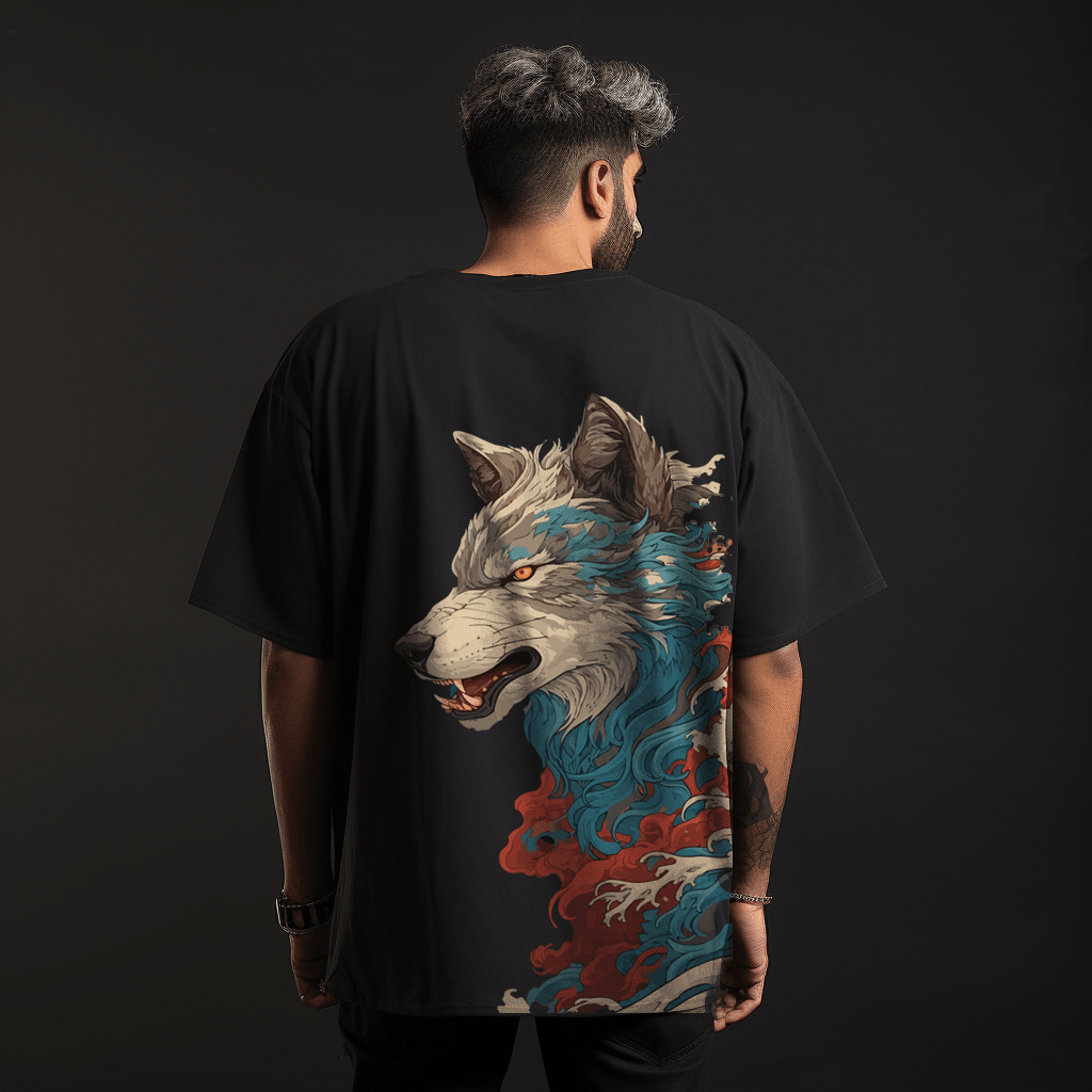 PRDGY Lone Wolf Oversized T Shirt - PRDGY