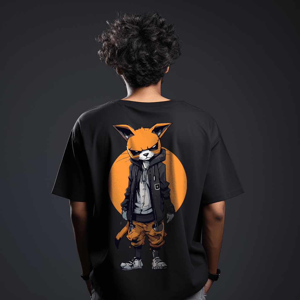 PRDGY Street Smart Cat S Oversized T Shirt - PRDGY