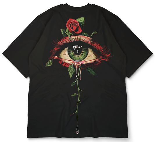 PRDGY Tears And Roses Oversized T-Shirt